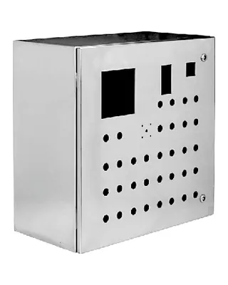 General-purpose wall-mounting SS panel with cut-outs